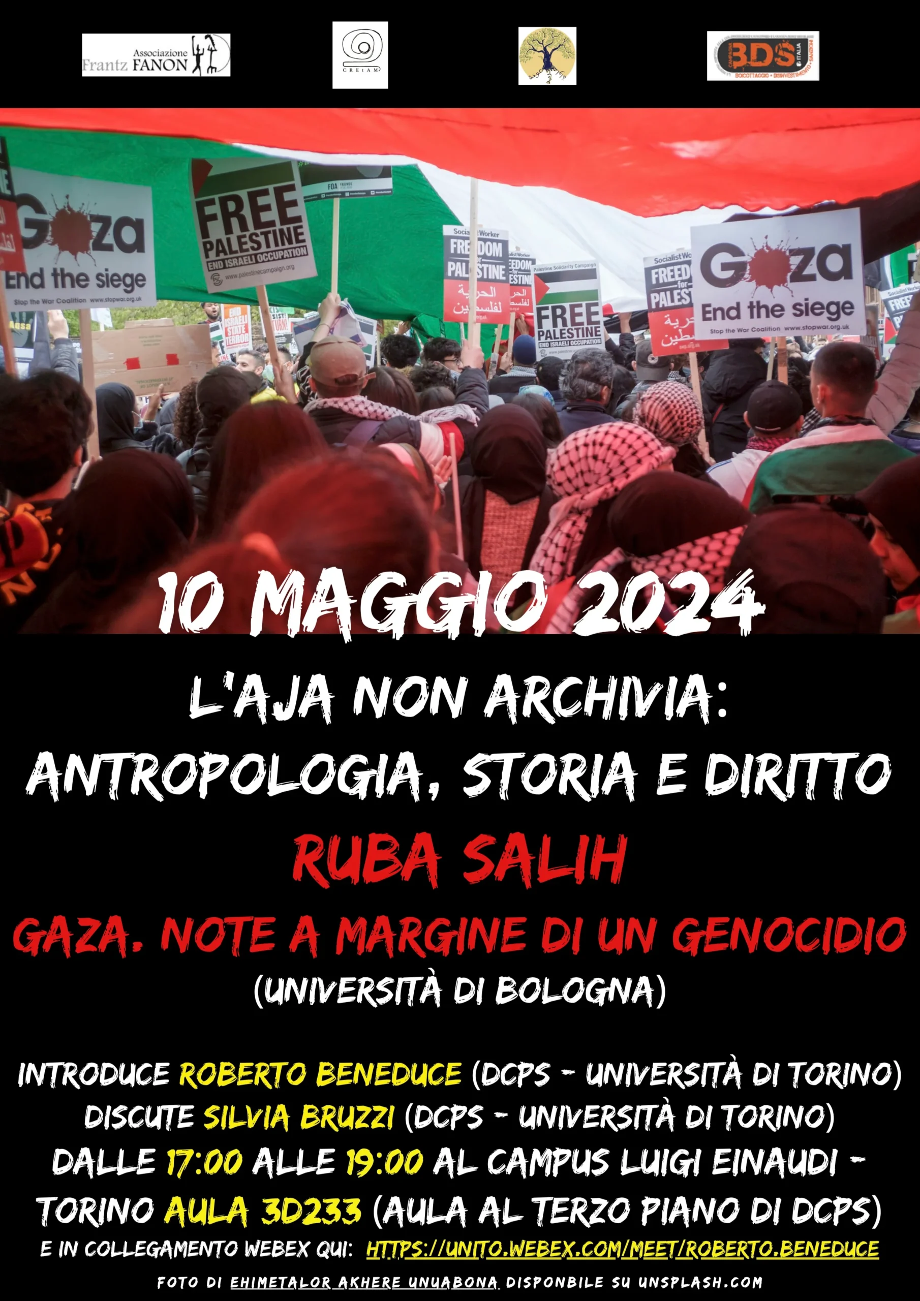 Seminario con Ruba Salih a Torino